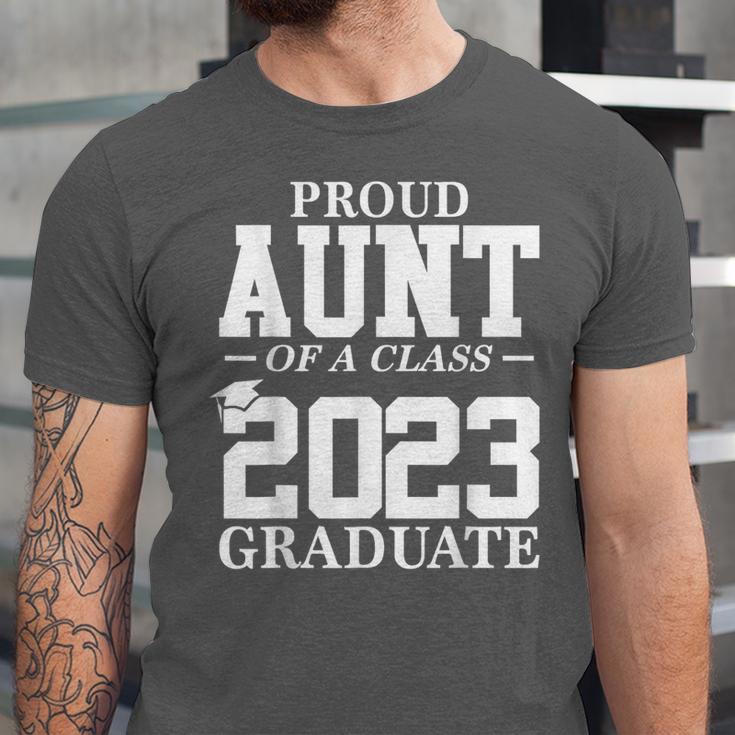 Proud Aunt Graduation Senior 23 Grad Class Of 2023 Unisex Jersey T-Shirt