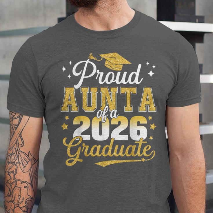 Proud Aunta Of a Class Of 2026 Graduate Senior Graduation Unisex Jersey T-Shirt