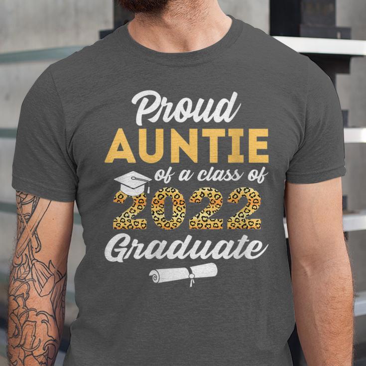Proud Auntie Of 2022 Graduate Class 2022 Graduation Leopard Unisex Jersey T-Shirt