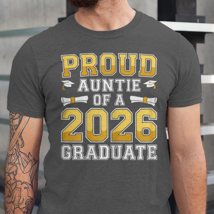 Proud Auntie Of A 2026 Graduate Shirt Class 2026 Graduation Unisex Jersey T-Shirt