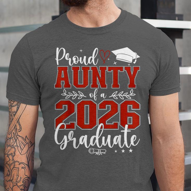 Proud Aunty Of a Class Of 2026 Graduate Senior Graduation Unisex Jersey T-Shirt