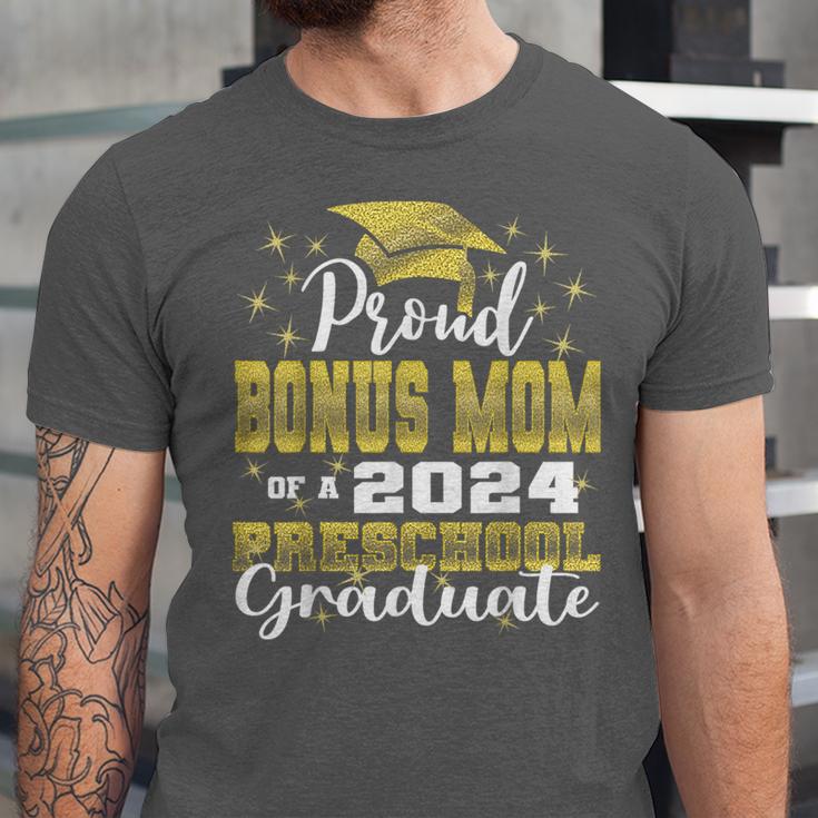 Proud Bonus Mom Of Pre School Graduate 2024 Graduation Bonus Unisex Jersey T-Shirt