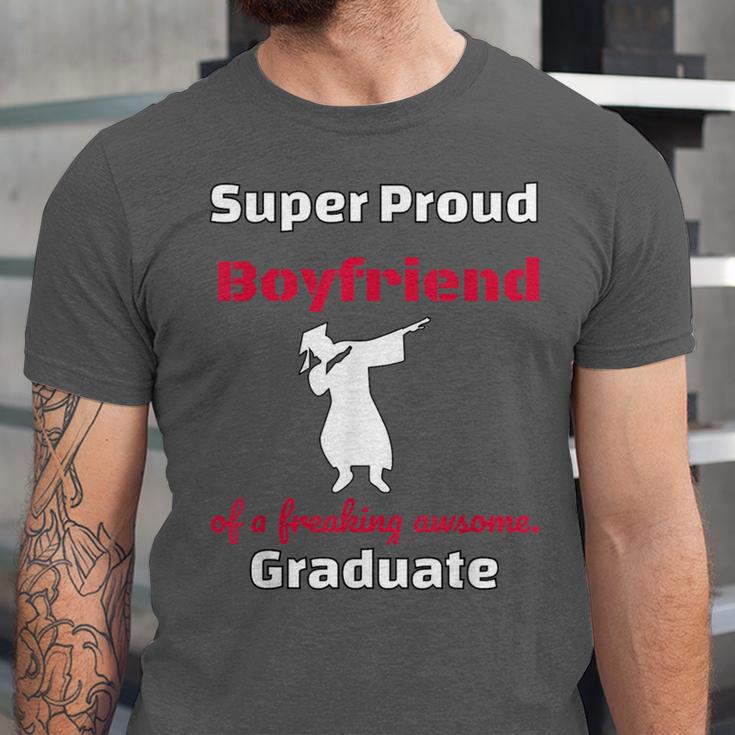 Proud Boyfriend Of 2018 Graduate Dabbing Graduation Unisex Jersey T-Shirt