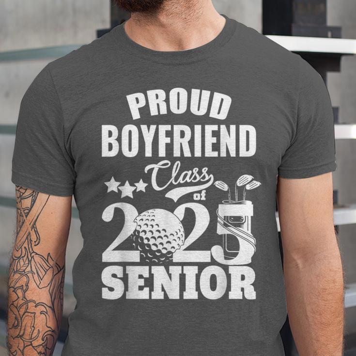 Proud Boyfriend Class Of 2025 Graduation Senior 2025 Golf Unisex Jersey T-Shirt