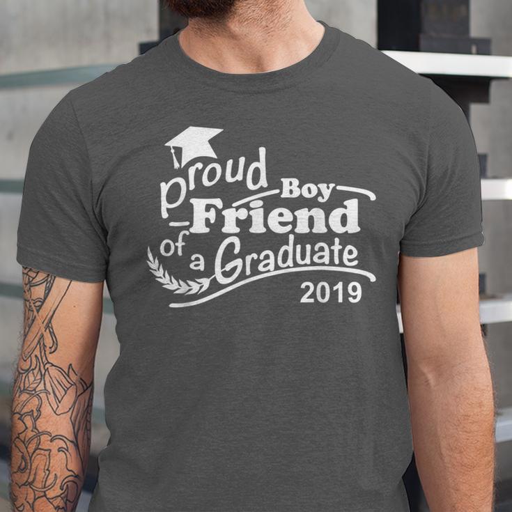 Proud Boyfriend Of A Graduate 2019 Family Graduation Shirts Unisex Jersey T-Shirt