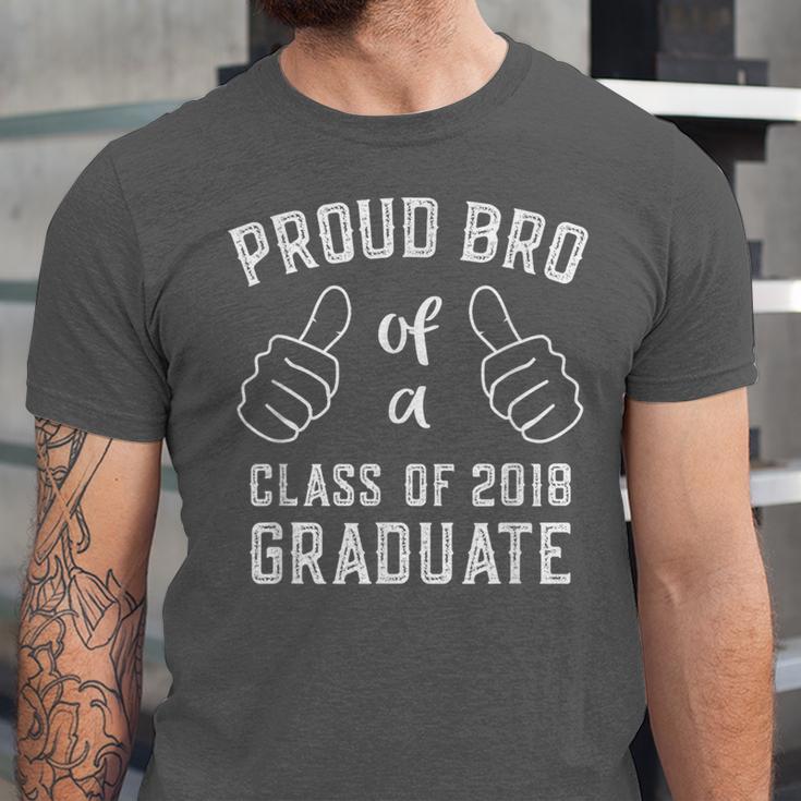 Proud Bro Brother Class Of 2018 Graduate Graduation Shirt Unisex Jersey T-Shirt