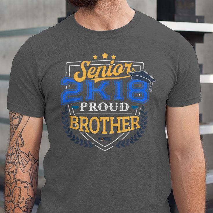 Proud Brother Of A 2018 Senior Shirt Graduation Grad 2K18 Unisex Jersey T-Shirt