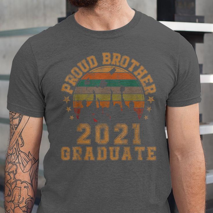 Proud Brother Of 2021 Graduate Senior 21 Vintage Graduation Unisex Jersey T-Shirt