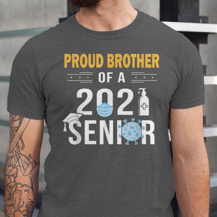Proud Brother Of a 2021 Senior Shirt Graduation Unisex Jersey T-Shirt