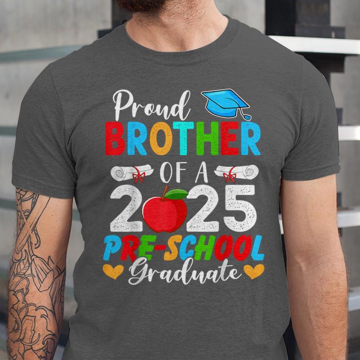 Proud Brother Of a 2025 Preschool Graduate Graduation Unisex Jersey T-Shirt