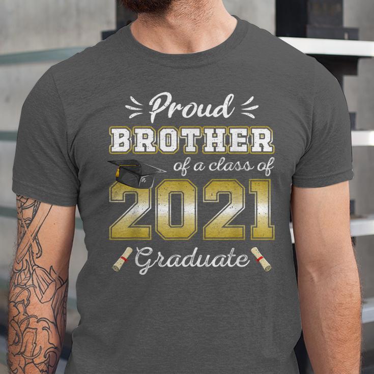 Proud Brother Class Of 2021 Graduate Senior 21 Graduation Unisex Jersey T-Shirt