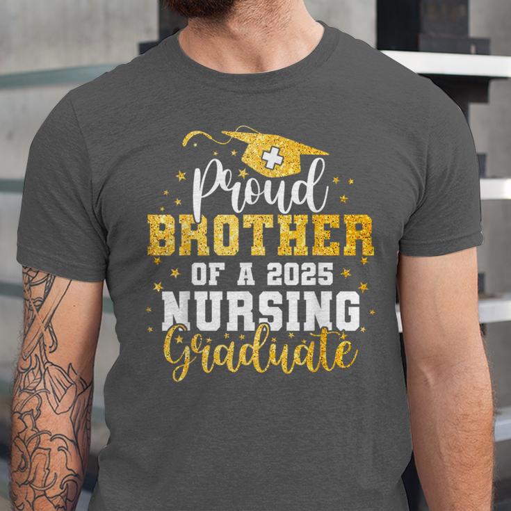 Proud Brother Class Of 2025 Nursing Graduate Graduation Unisex Jersey T-Shirt