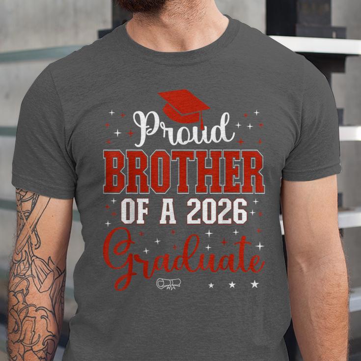 Proud Brother Of a Class Of 2026 Graduate For Graduation Unisex Jersey T-Shirt