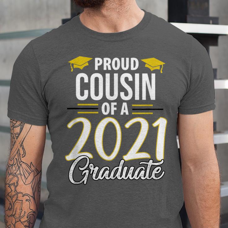 Proud Cousin Of A 2021 Graduate Graduation Clothes MBA PhD Unisex Jersey T-Shirt