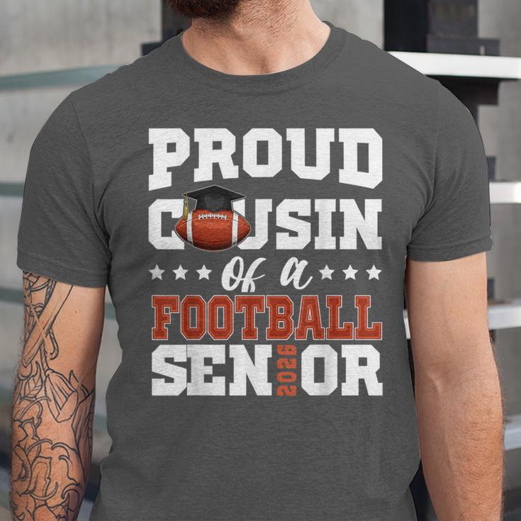 Proud Cousin Of a Football Senior 2026 Graduation Gifts Unisex Jersey T-Shirt