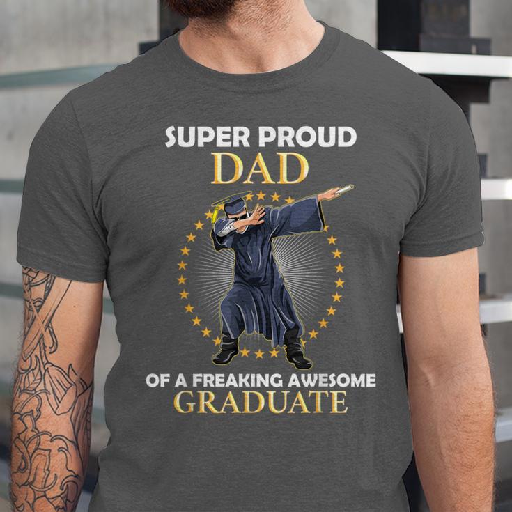 Proud Dad Of 2018 Graduate Dabbing Graduation Senior Shirt Unisex Jersey T-Shirt
