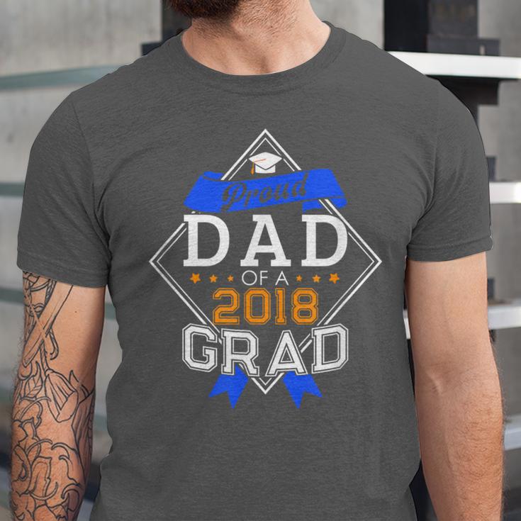 Proud Dad Of A 2018 Graduate Graduation Grad Unisex Jersey T-Shirt