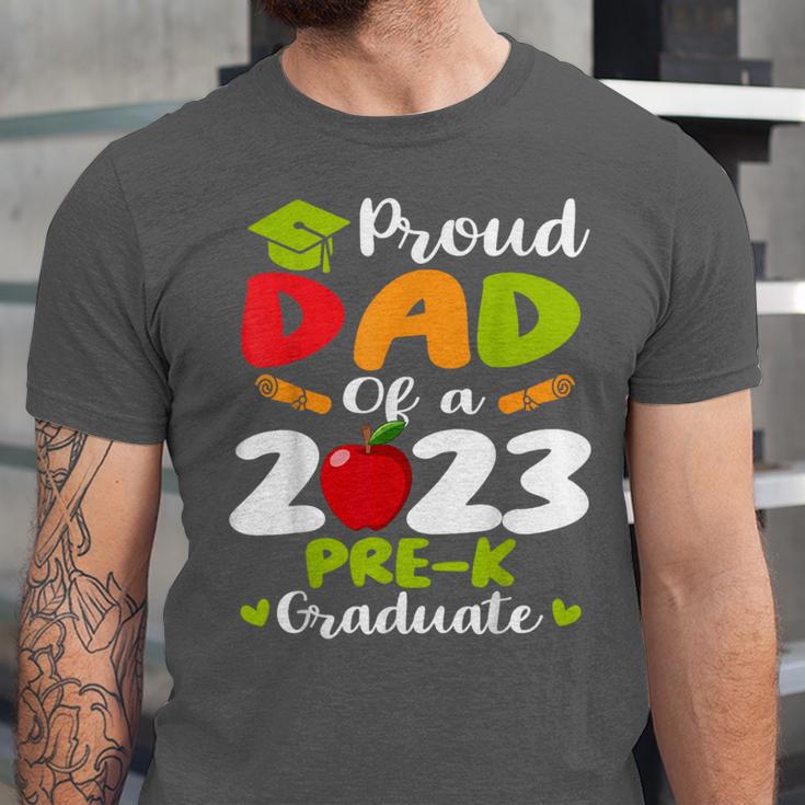 Proud Dad Of 2023 Pre K Graduate Graduation Unisex Jersey T-Shirt