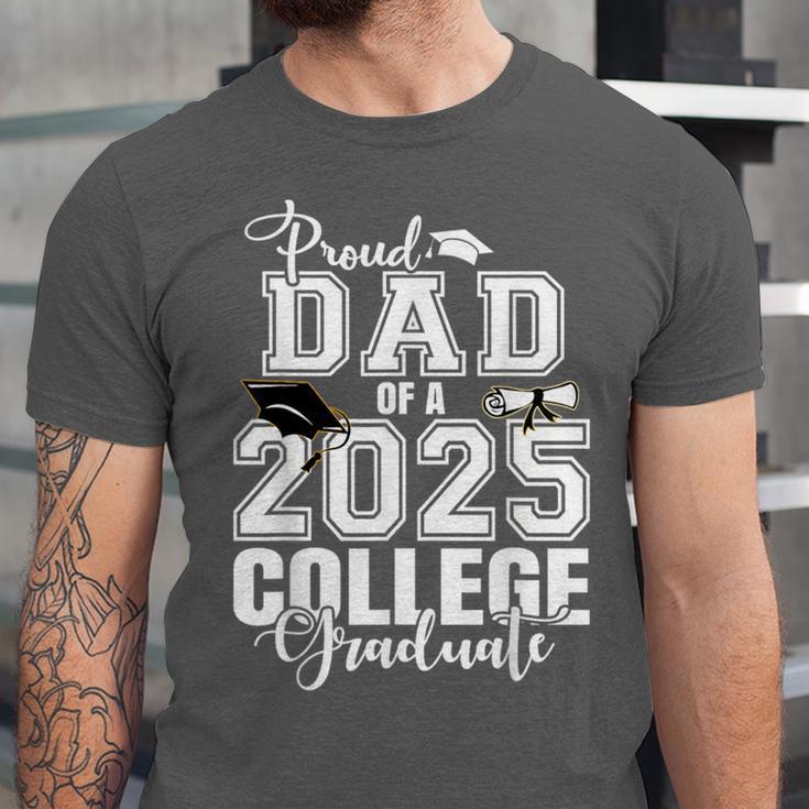 Proud Dad Of A 2025 College Graduate Graduation Unisex Jersey T-Shirt
