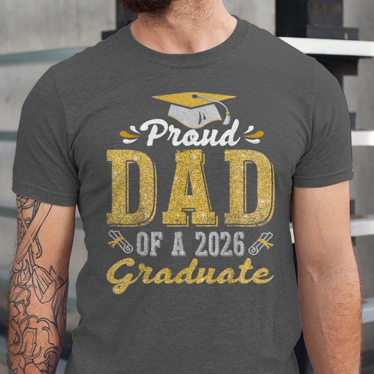 Proud DAD Of a 2026 Graduate Class Senior Graduation Unisex Jersey T-Shirt