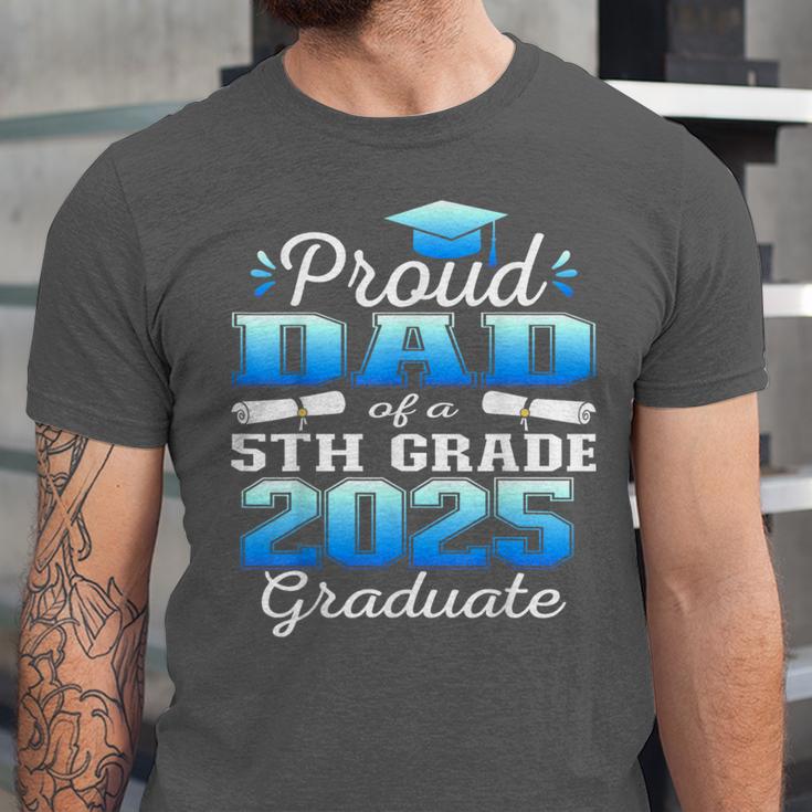 Proud Dad Of 5th Grade Graduate 2025 Elementary Graduation Unisex Jersey T-Shirt