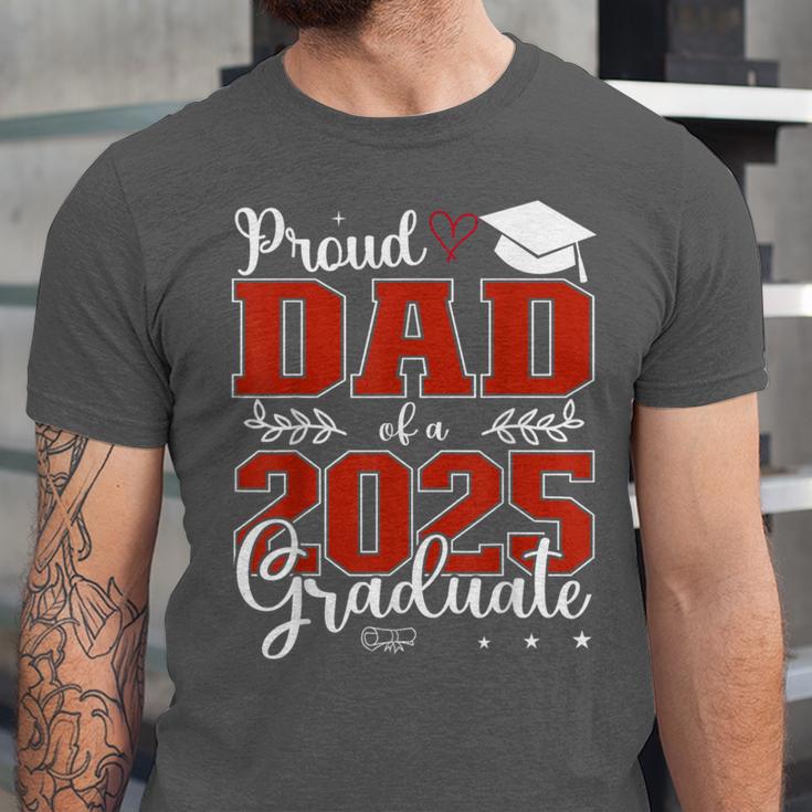 Proud Dad Of a Class Of 2025 Graduate For Graduation Unisex Jersey T-Shirt