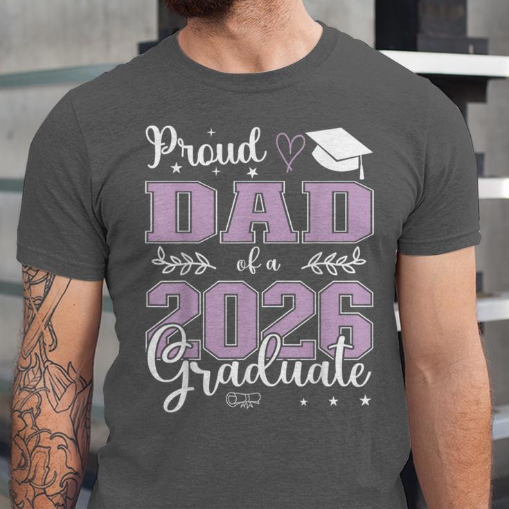 Proud Dad Of a Class Of 2026 Graduate For Graduation Unisex Jersey T-Shirt