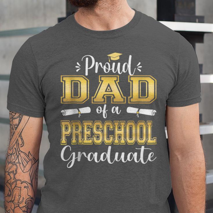 Proud Dad Of Pre School Graduate 2023 Graduation Dad Unisex Jersey T-Shirt