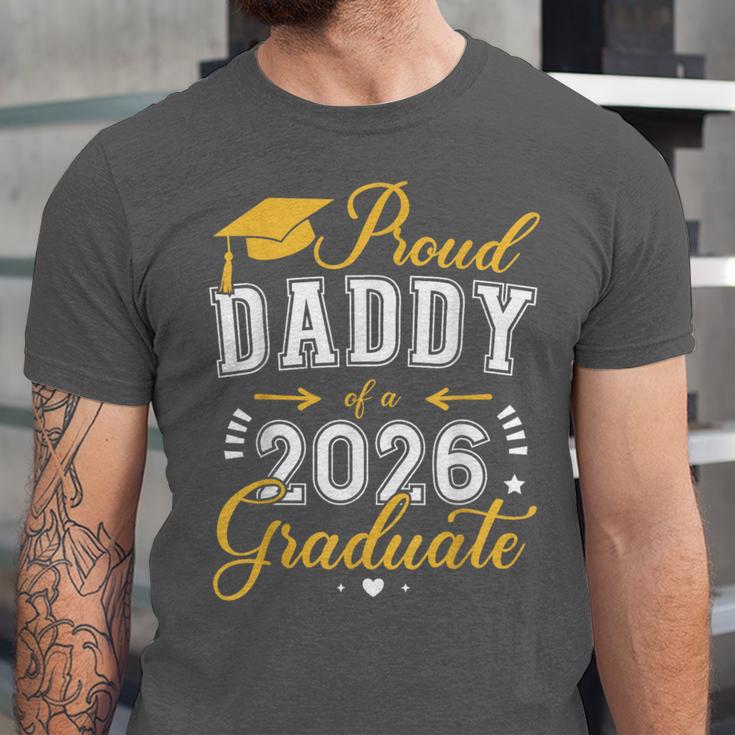 Proud Daddy Of a Class Of 2026 Graduate For Graduation Unisex Jersey T-Shirt