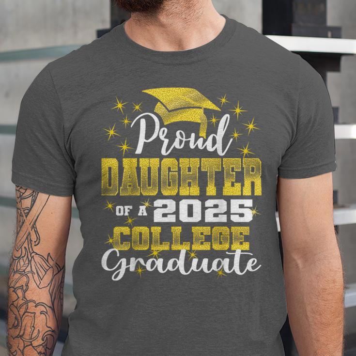 Proud Daughter Of 2025 College Graduate Family 24 Graduation Unisex Jersey T-Shirt