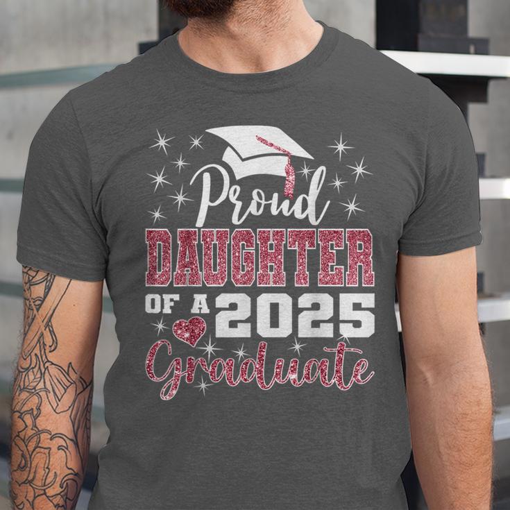 Proud Daughter Of 2025 College Graduate Family Graduation Unisex Jersey T-Shirt