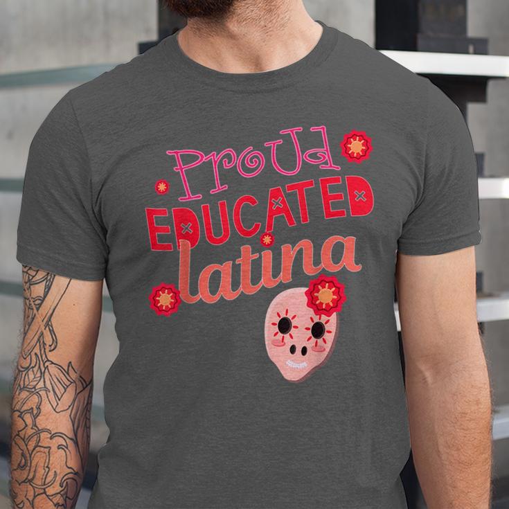 Proud Educated Latina Graduation Masters Degree PhD Unisex Jersey T-Shirt