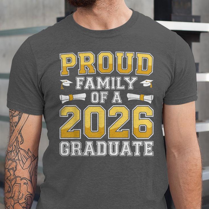 Proud Family Of A 2026 Graduate Shirt Class 2026 Graduation Unisex Jersey T-Shirt