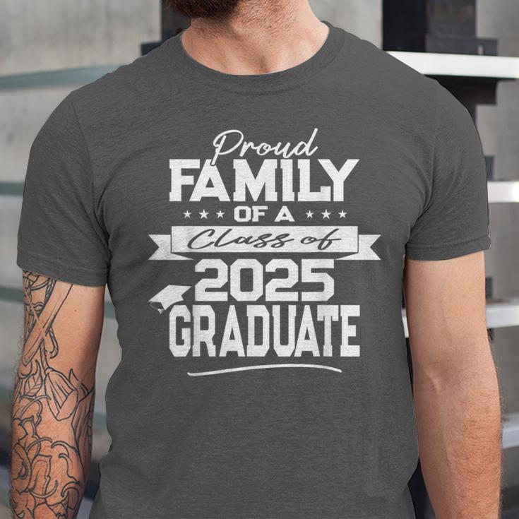Proud Family Class Of 2025 Graduate Graduation Ceremony Unisex Jersey T-Shirt