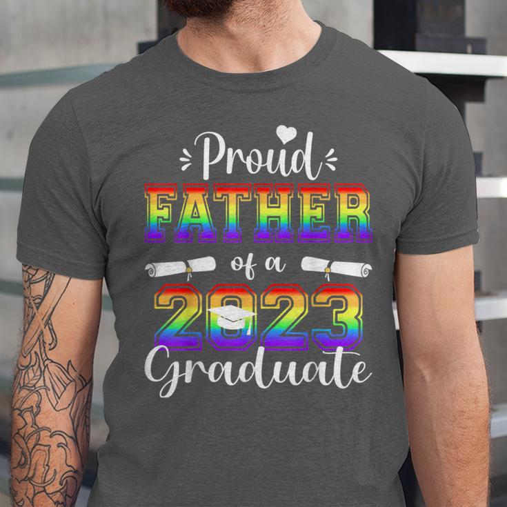 Proud Father Of 2023 Graduate Class 2023 Graduation Family Unisex Jersey T-Shirt