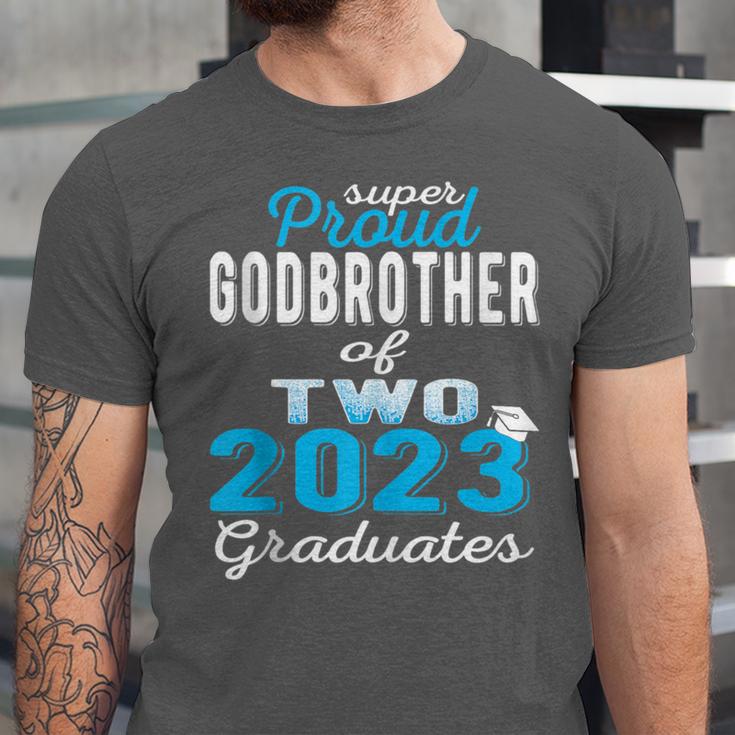 Proud Godbrother Of Two 2023 Graduate Class 2023 Graduation Unisex Jersey T-Shirt