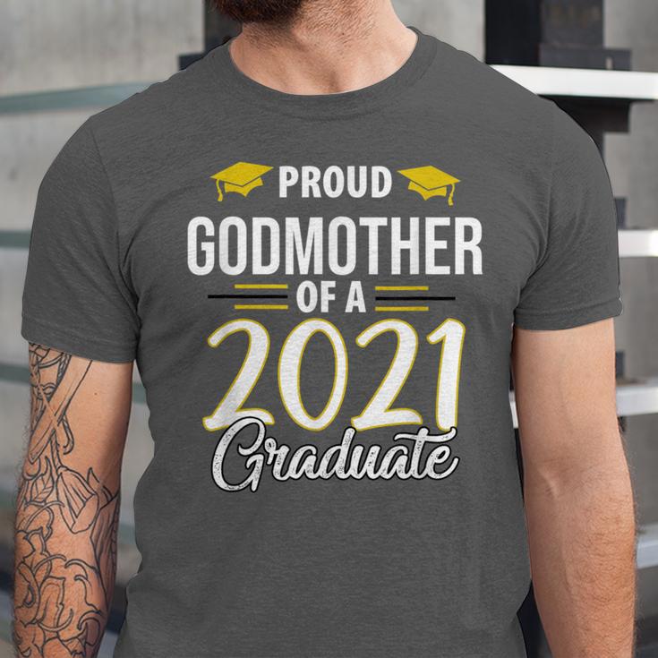 Proud Godmother Of A 2021 Graduate Graduation Clothes MBA Unisex Jersey T-Shirt