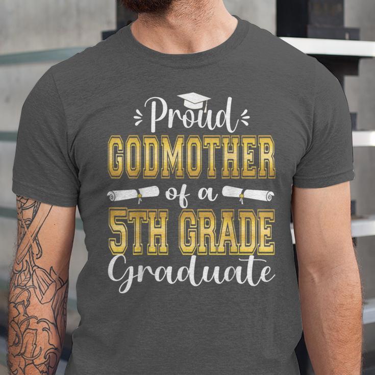 Proud Godmother Of 5th Grade Graduate 2023 Family Graduation Unisex Jersey T-Shirt
