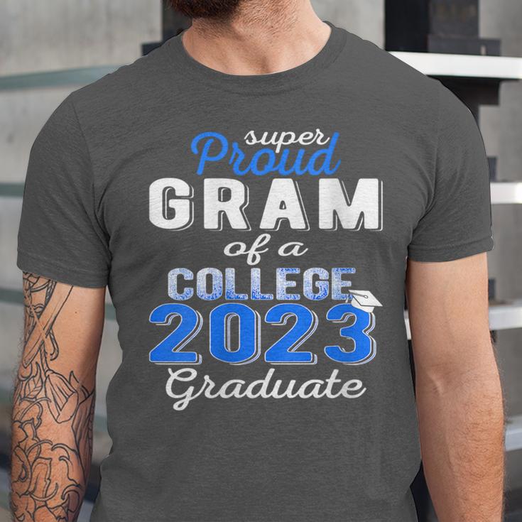 Proud Gram Of 2023 College Graduate Family 23 Graduation Unisex Jersey T-Shirt
