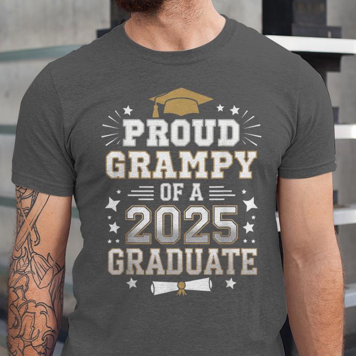 Proud Grampy Of A Class Of 2025 Graduate Senior Graduation Unisex Jersey T-Shirt