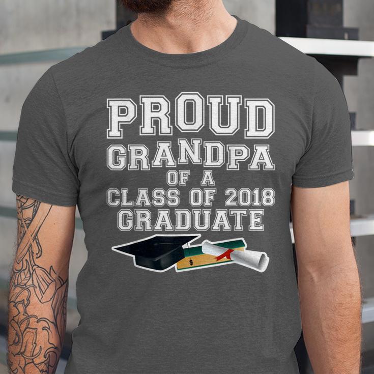 Proud Grandfather Graduation Grandpa Of Grad 2018 Shirt Unisex Jersey T-Shirt