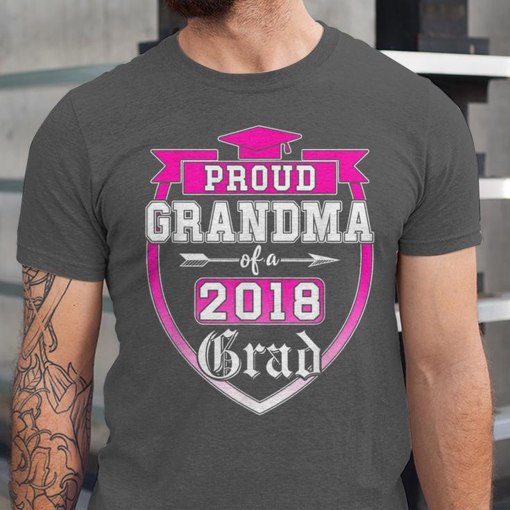 Proud Grandma Of a 2018 Grad Graduation Family Unisex Jersey T-Shirt