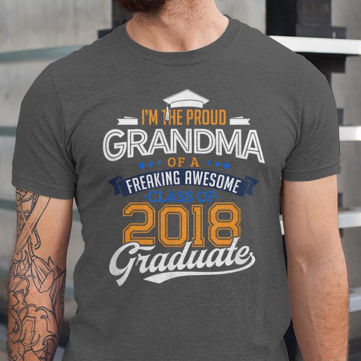 Proud Grandma Of A 2018 Graduate Shirt Graduation Grad Class Unisex Jersey T-Shirt