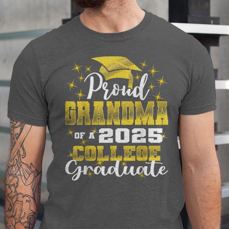 Proud Grandma Of 2025 College Graduate Family 24 Graduation Unisex Jersey T-Shirt