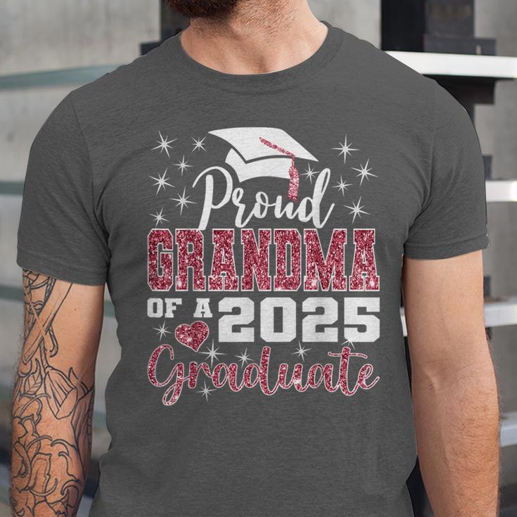 Proud Grandma Of 2025 College Graduate Family Graduation Unisex Jersey T-Shirt