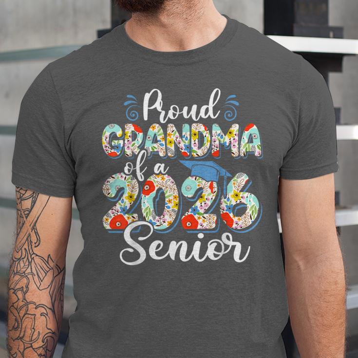 Proud Grandma Of a 2026 Graduate For Family Graduation Unisex Jersey T-Shirt
