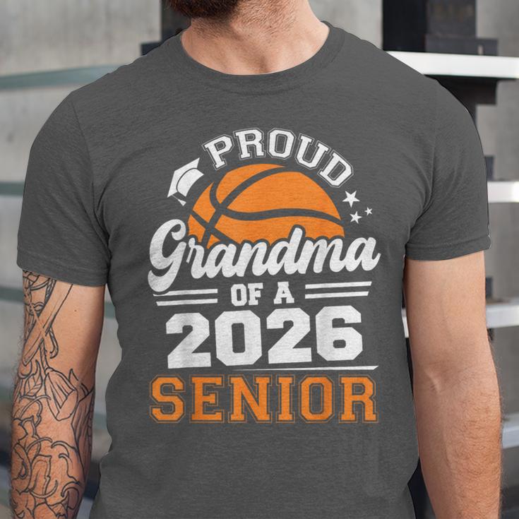 Proud Grandma Of A 2026 Senior Basketball Graduation Unisex Jersey T-Shirt