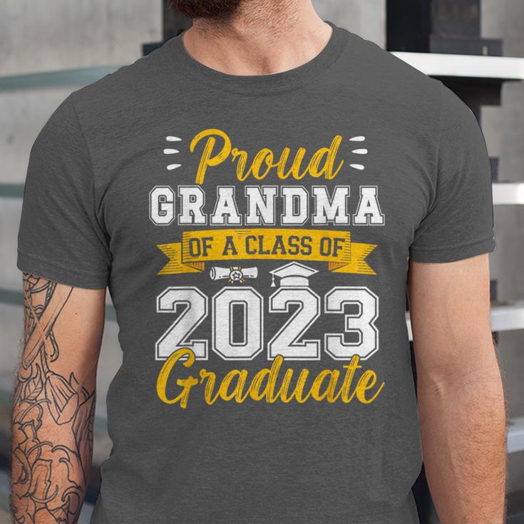 Proud Grandma Of a Class Of 2023 Graduate Senior Graduation Unisex Jersey T-Shirt