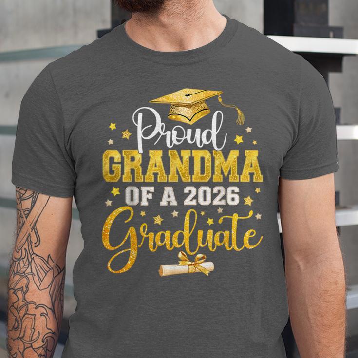 Proud Grandma Of A Class Of 2026 Graduate Senior Graduation Unisex Jersey T-Shirt