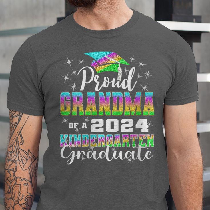 Proud Grandma Of Kindergarten Graduate 2024 Graduation Unisex Jersey T-Shirt